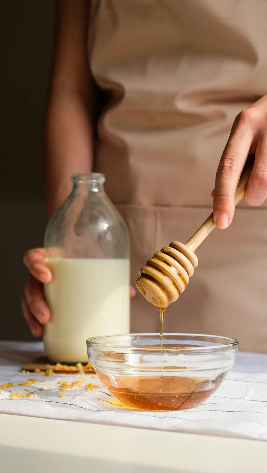 Milk, honey, and lemon